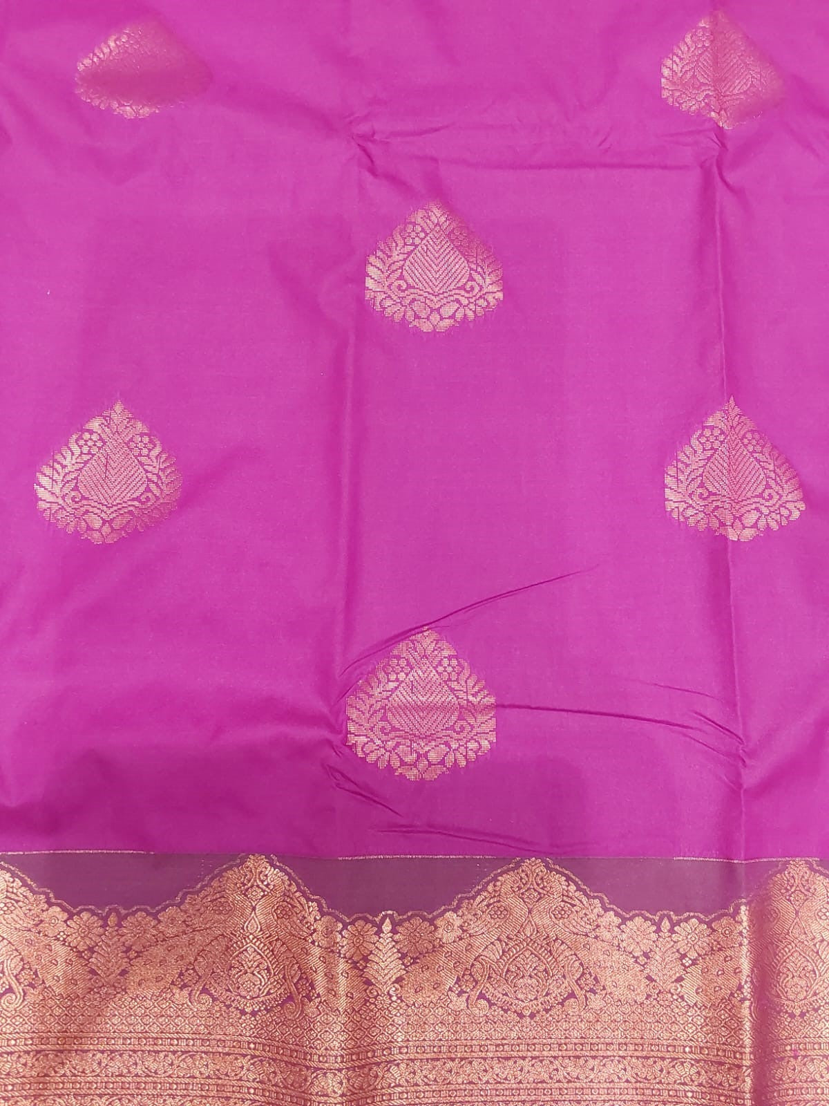 Semi-Silk Party Wear Saree in Pink with Maroon Border