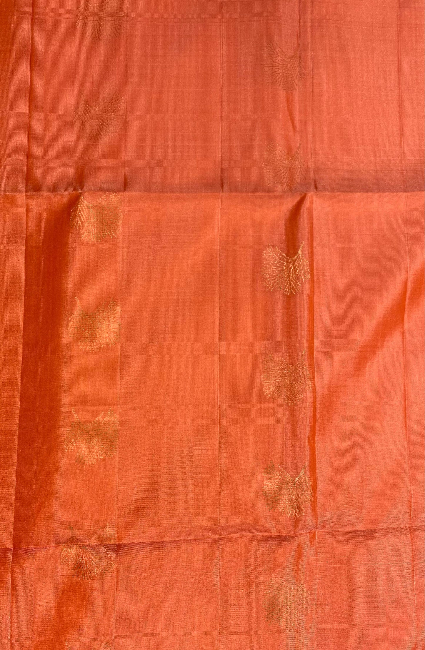 Soft Silk Saree – Peach with Rexona Green Contrast Border