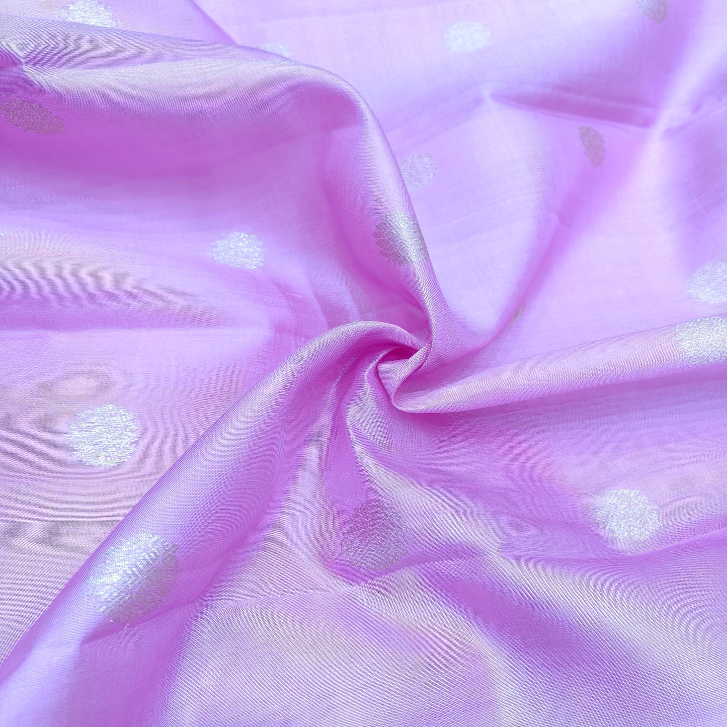 ✨ Lavender Pink Soft Silk Saree with Golden Border