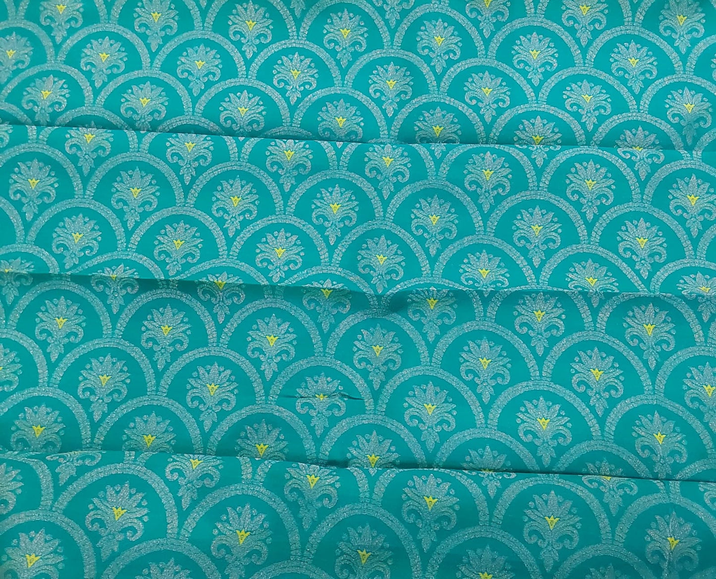 Lemon yellow with light blue color border