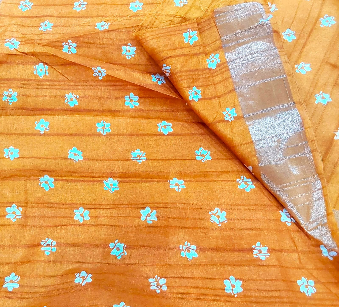 Fancy Yellow color Tussar Silk Saree with Zari border