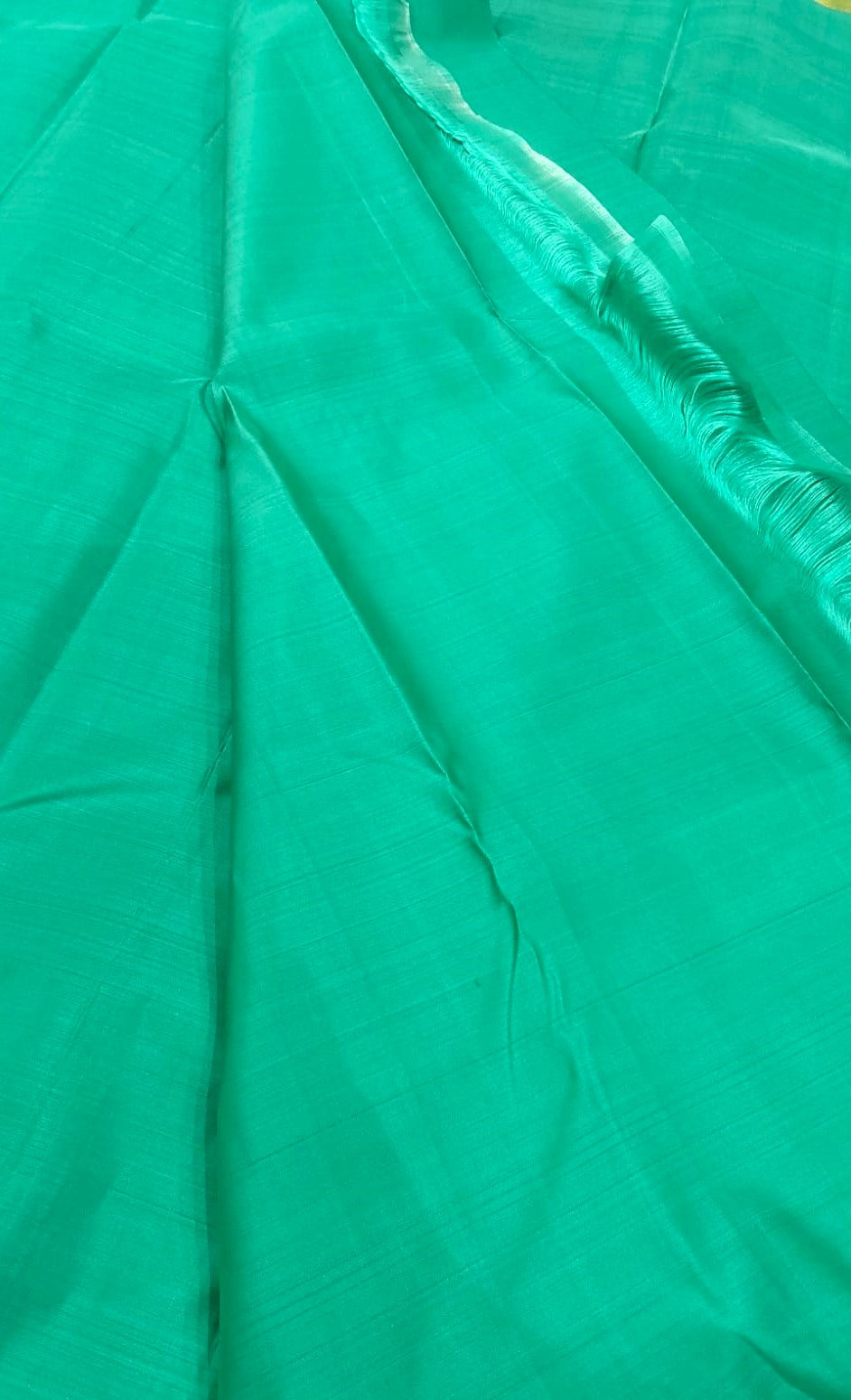 Budget Kanchipuram Silk Saree(Rexona Green)