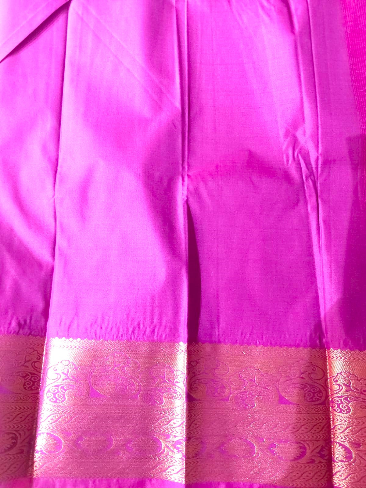 Semi-Silk Party Wear Saree in Maroon with Pink Border