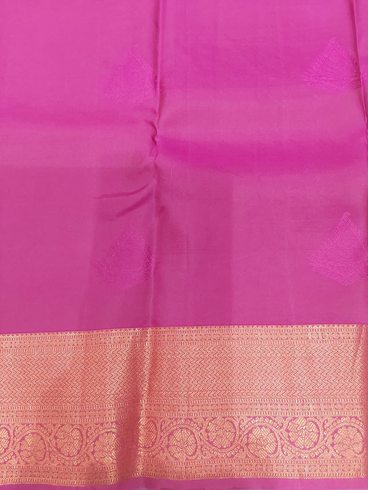 Blue Semi-Silk Party Wear Saree with Contrast Pink Border