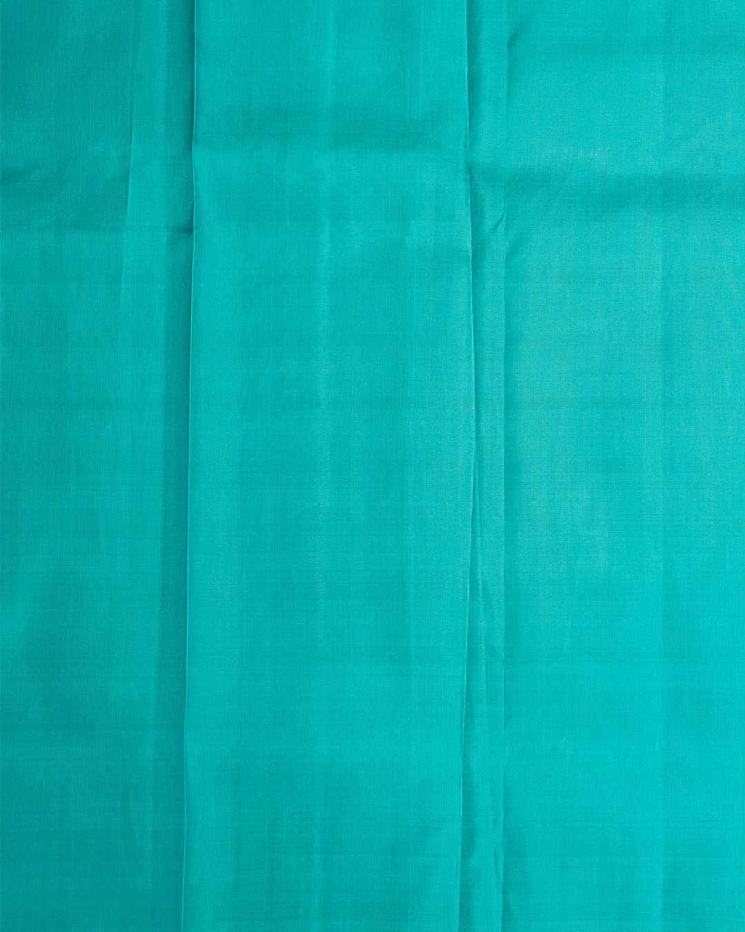 Peach Soft Silk Saree with Contrast Teal Blue Border