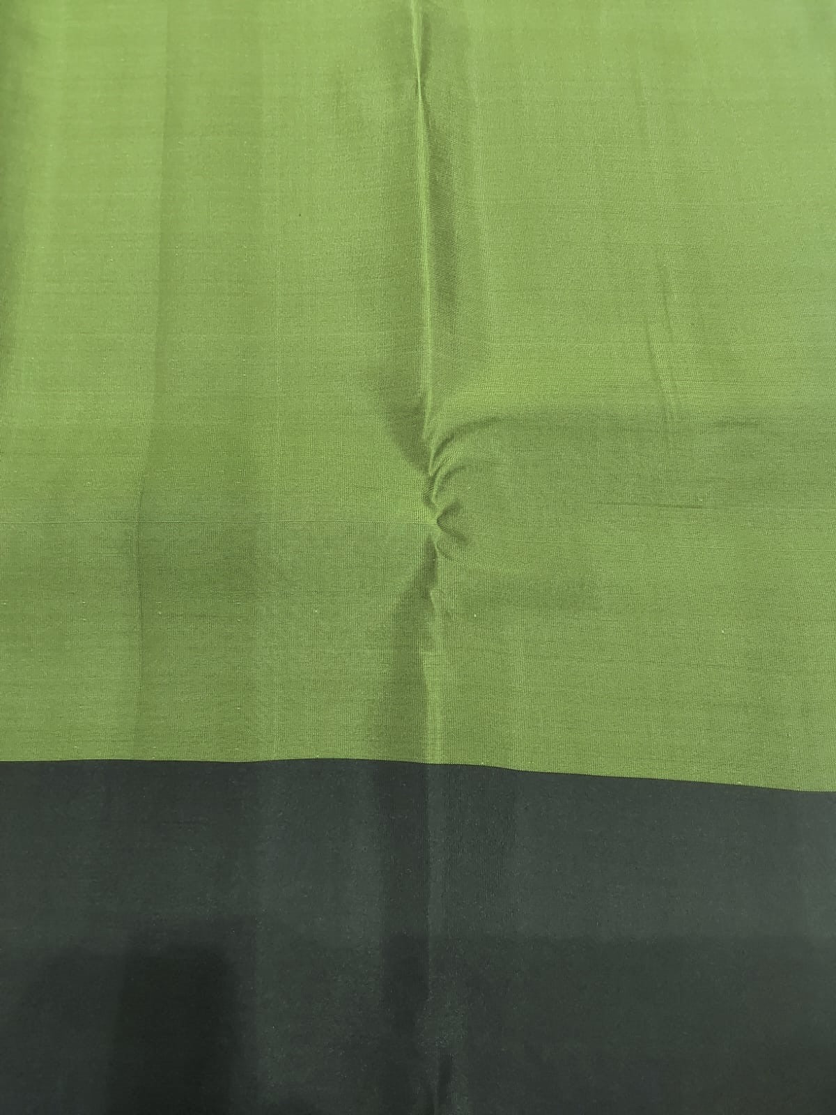 Semi Silk Party Wear Saree in Leaf Green with Black Border